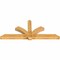 Ekena Millwork Redmond Rough Sawn Timber Gable Bracket, Western Red Cedar, 96"W x 40"H x 6"D x 6"F, 10/12 Pitch GBW096X40X0606RED00RWR - alternate 2